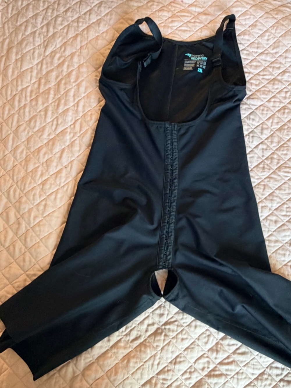 Black One-Piece Compression Bodysuit